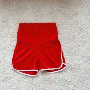 Aerie Offilne Women's Red High-Waisted Shorts